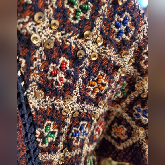 Free People in the Clouds Embroidered  Embellished Mini Dres/Tunic Size SP - Picture 6 of 10